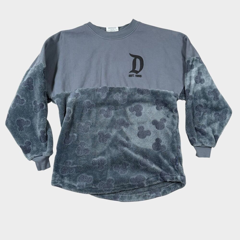 Disney Parks Disneyland Resort Mickey Mouse Logo Sherpa Spirit Jersey Size XS